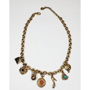 Ben-Amun 24k Gold Plated Charm Necklace 19"